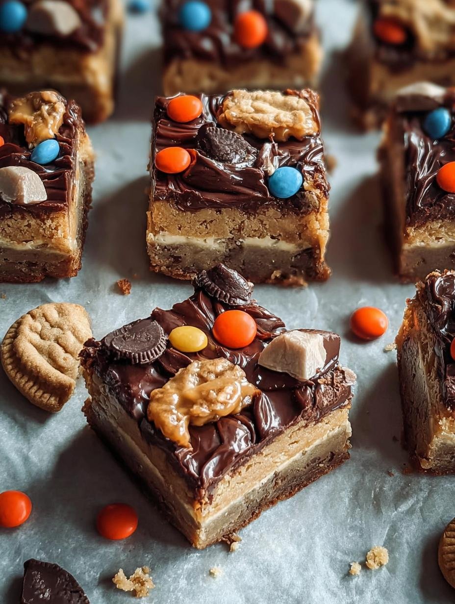 Amazing Halloween Candy Cookie Bars You'll Love 1 Halloween Candy Cookie Bars