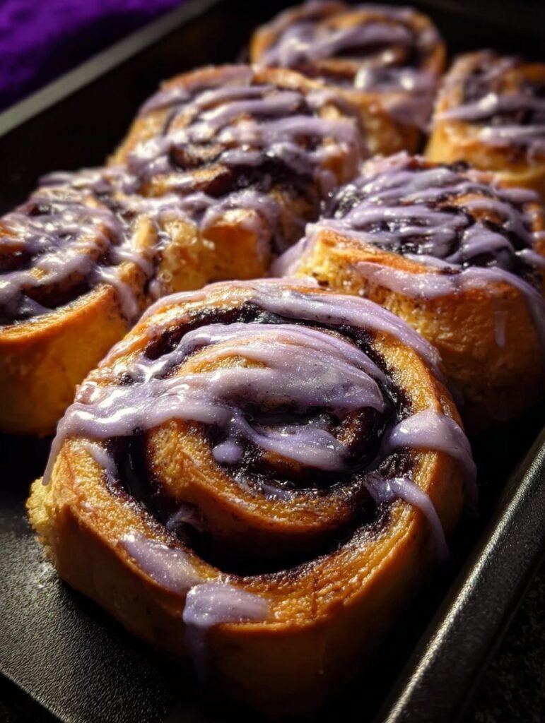Halloween Cinnamon Rolls