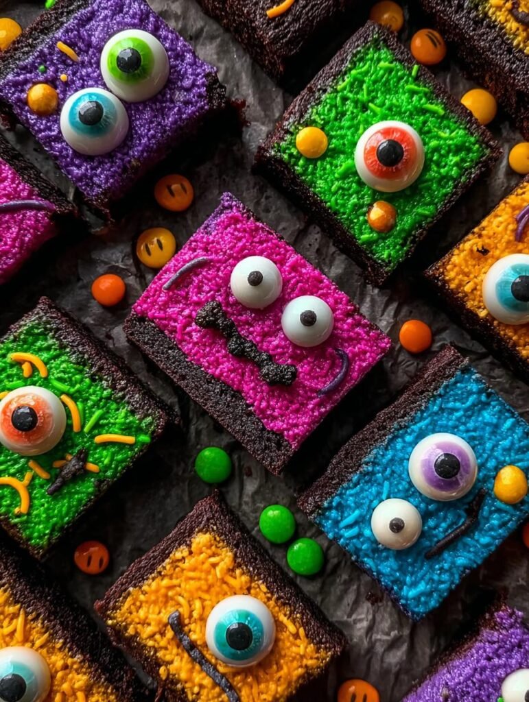 Halloween Monster Brownies