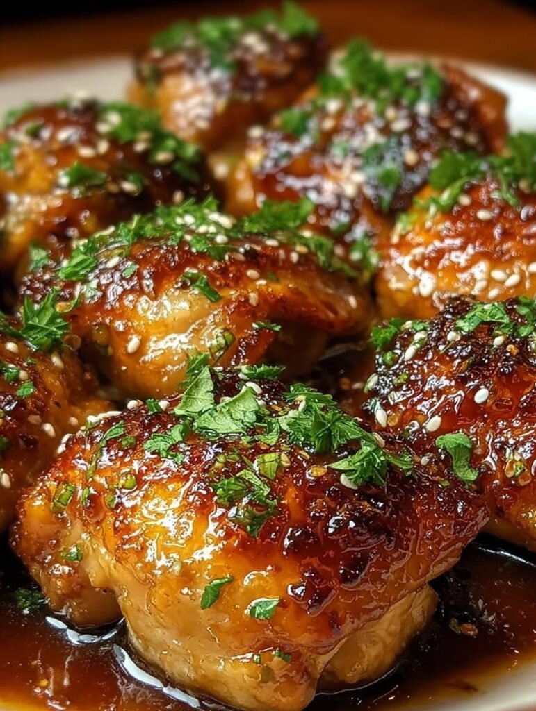 Honey Garlic Chicken Thighs