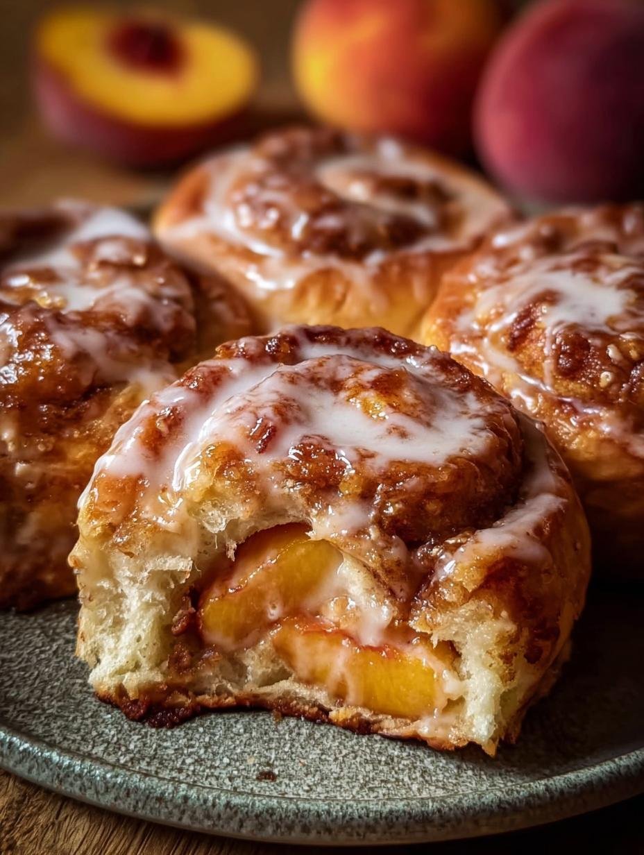 Peach Pie Cinnamon Rolls: A Delicious Morning Treat 3 Peach Pie Cinnamon Rolls: A Delicious Morning Treat - Peach Pie Cinnamon Rolls - additional detail