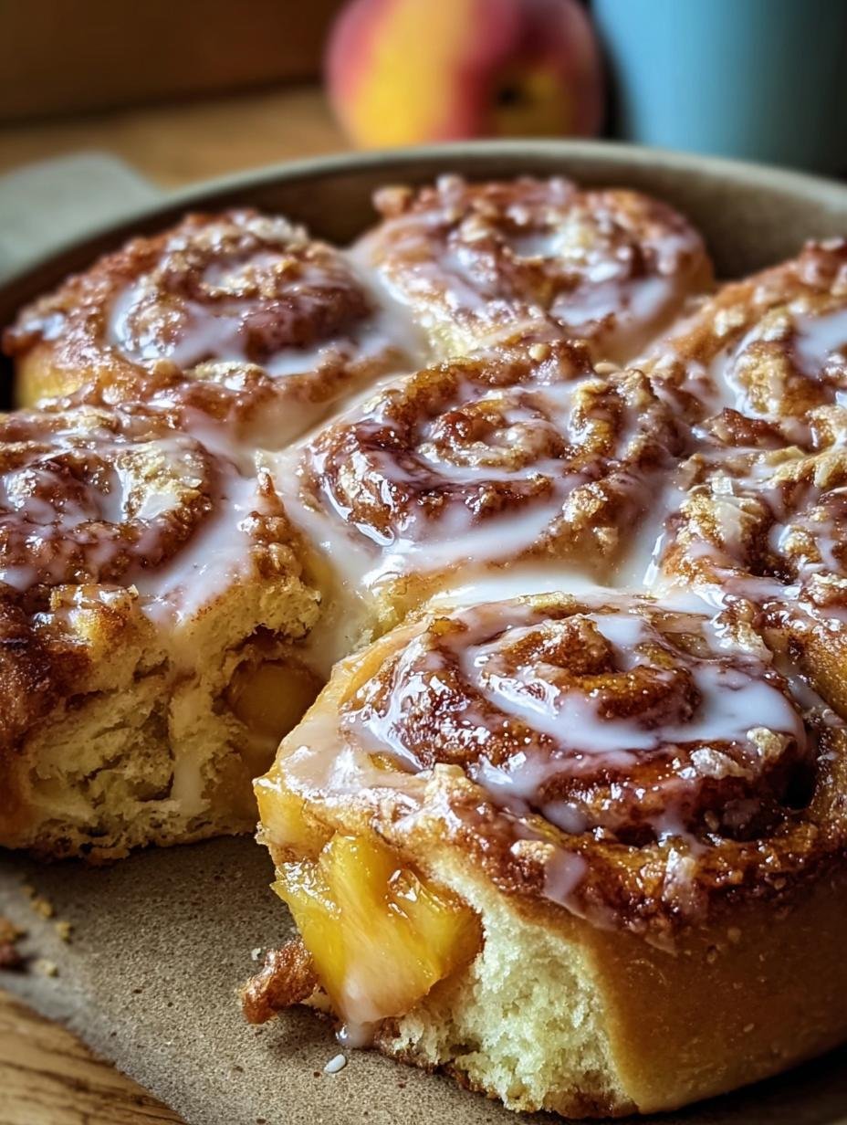 Peach Pie Cinnamon Rolls: A Delicious Morning Treat 1 Peach Pie Cinnamon Rolls