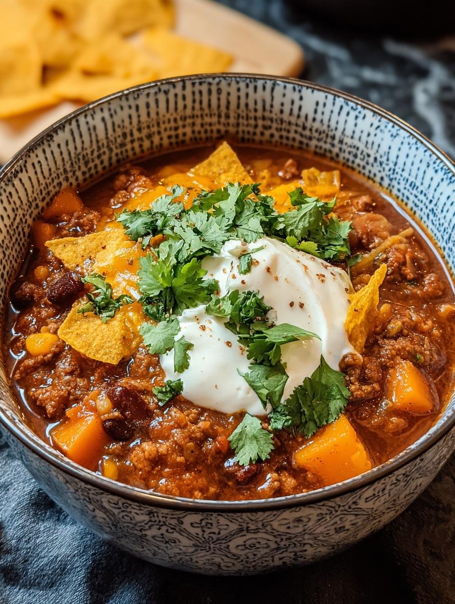 Pumpkin Chili: Amazing 1-Pot Wonder 4 Pumpkin Chili: Amazing 1-Pot Wonder - A close-up shot of the spices and ingredients being added to the pot for pumpkin chili.