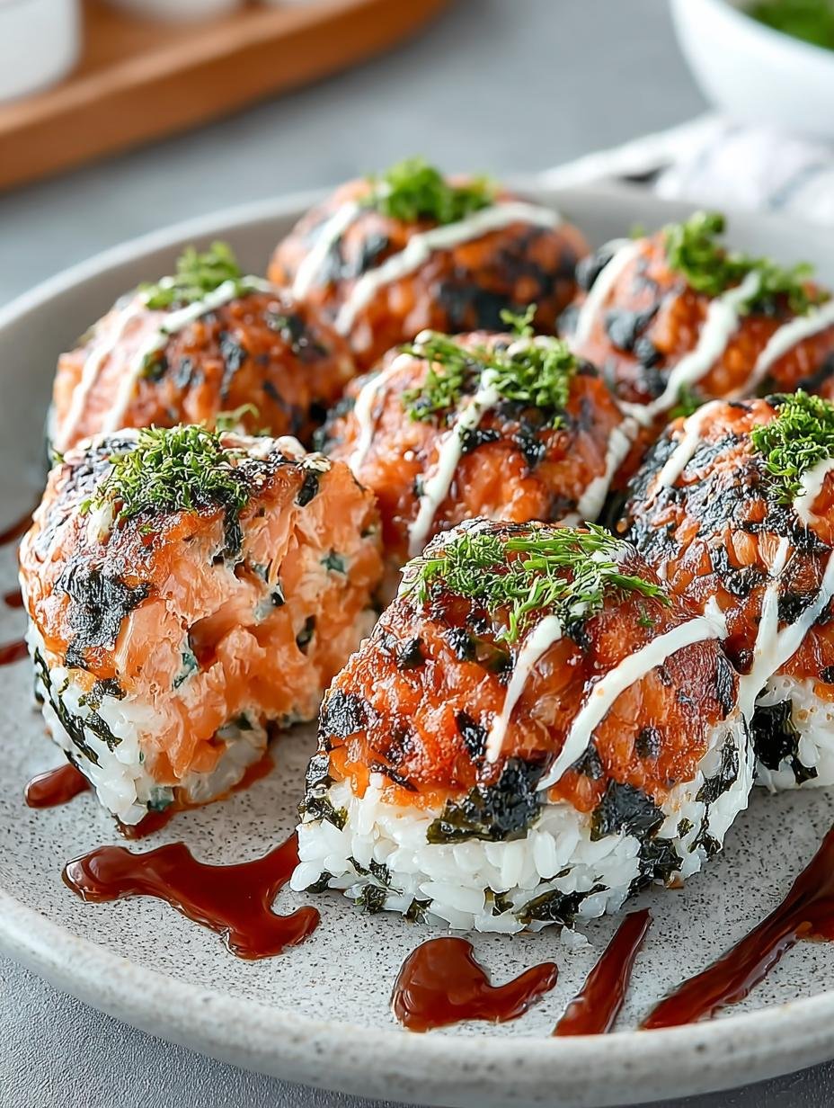 Savory Salmon Mayo Korean Rice Balls You'll Adore - Salmon Mayo Korean Rice - additional detail