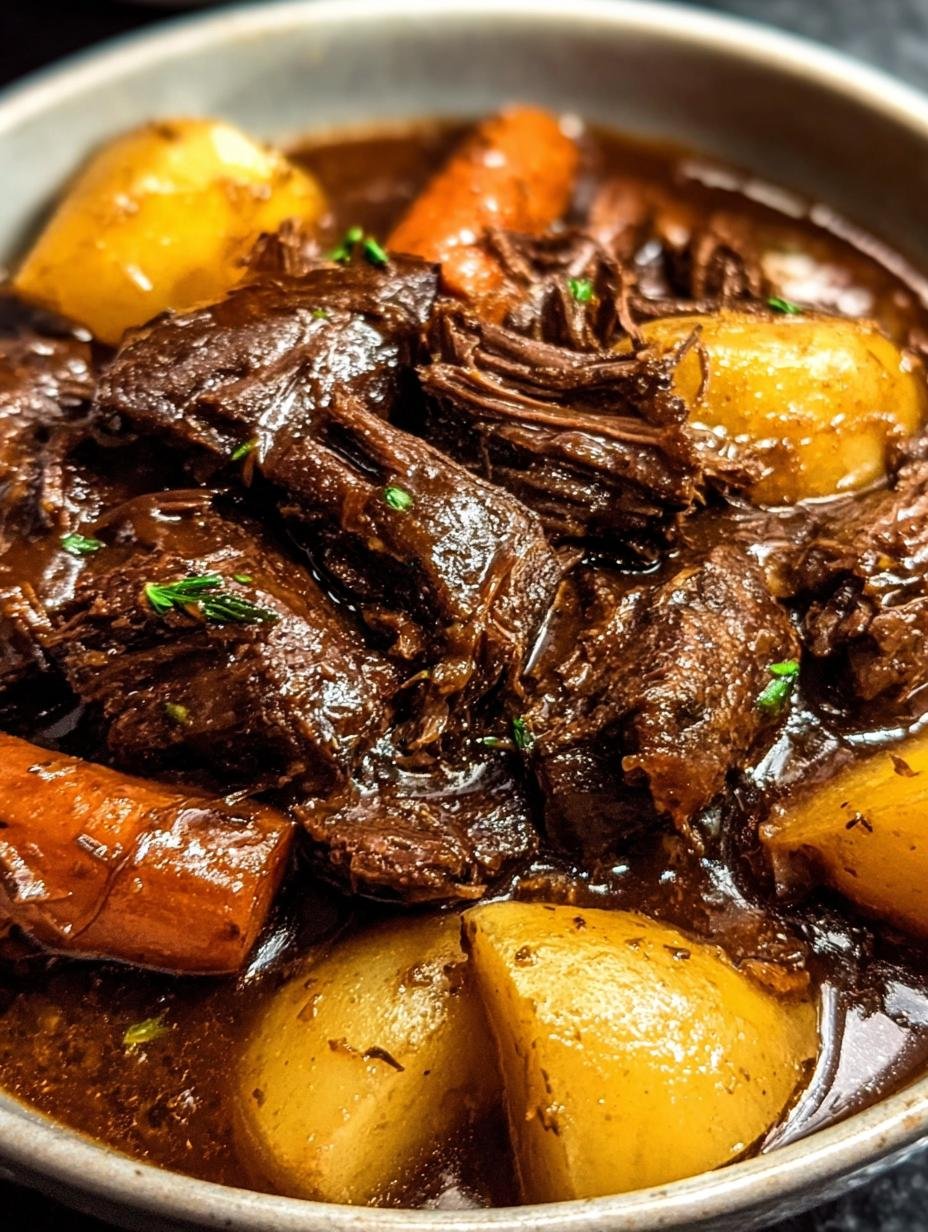 Savory Pot Beef Chuck: 1 Hour Magic 3 Savory Pot Beef Chuck: 1 Hour Magic - A close-up of tender Savory Pot Beef Chuck with vegetables