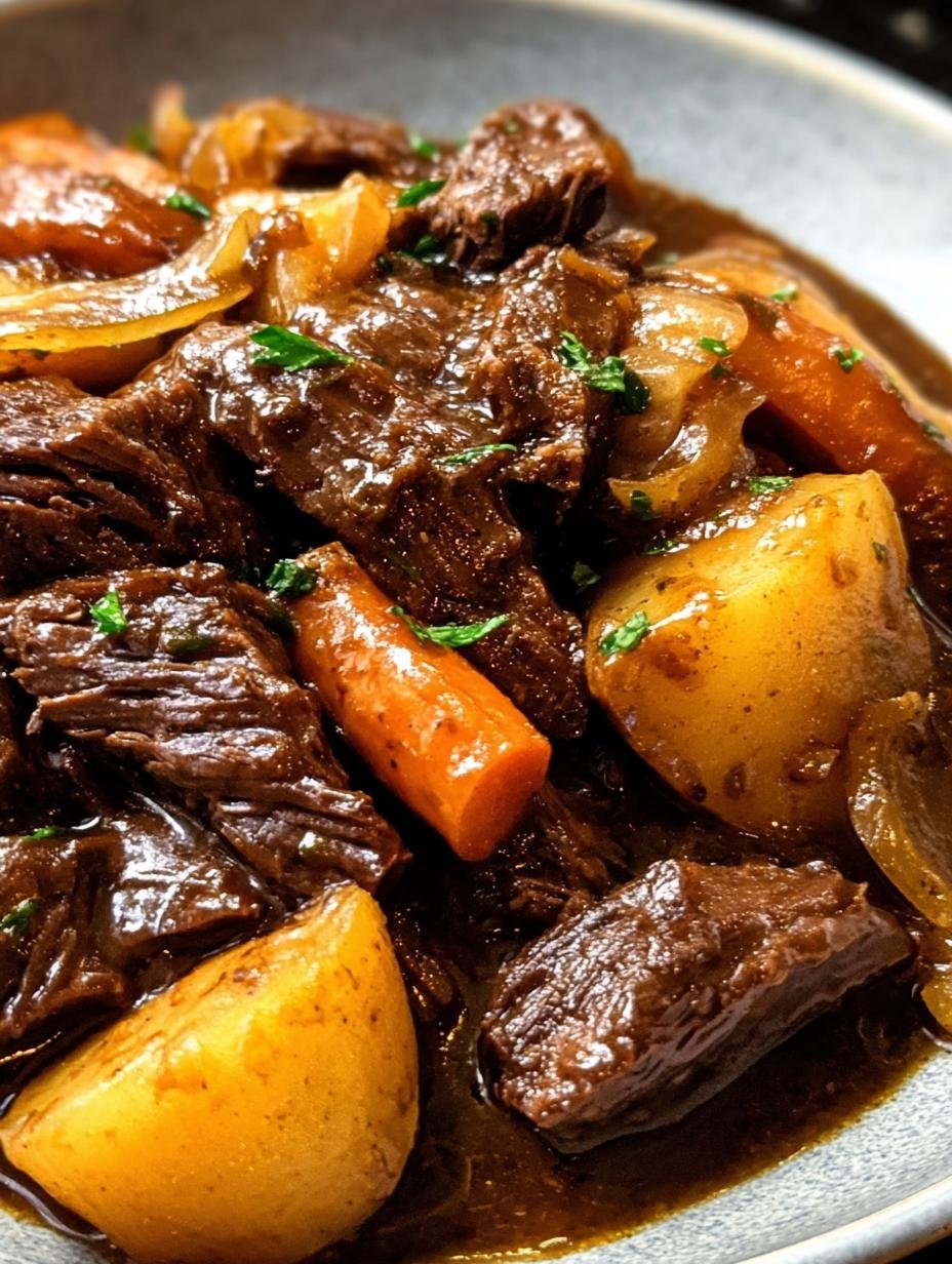 Savory Pot Beef Chuck: 1 Hour Magic 2 Savory Pot Beef Chuck: 1 Hour Magic - Savory Pot Beef Chuck - ingredients laid out