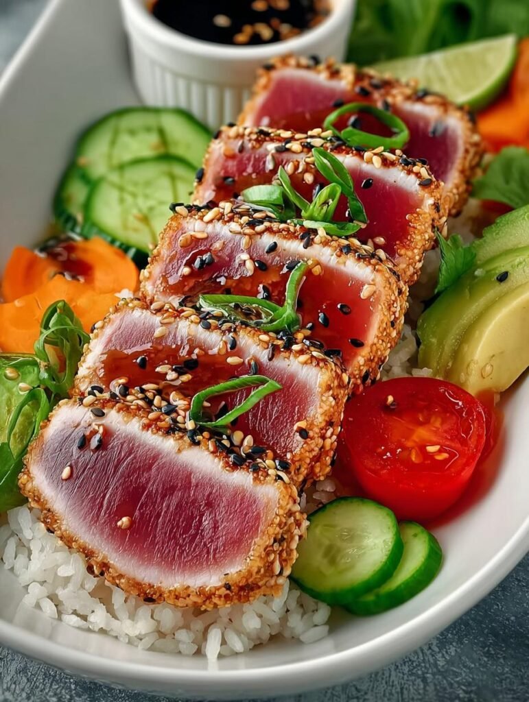 Sesame Seared Tuna Buddha