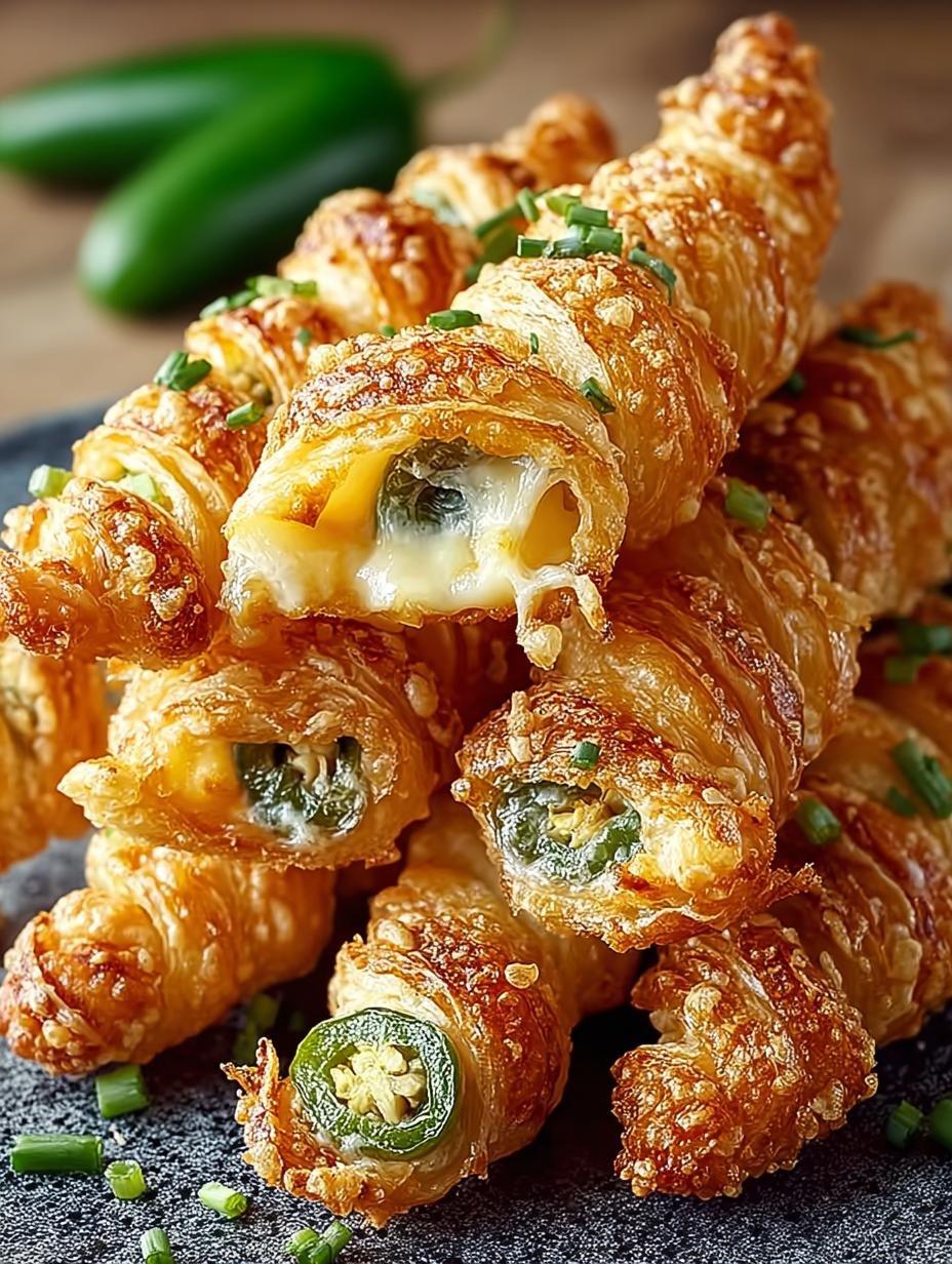 Spicy Jalapeno Popper Twists: 12 Cheesy Appetizer Rolls 2 Spicy Jalapeno Popper Twists: 12 Cheesy Appetizer Rolls - Spicy Jalapeno Popper Twists - main visual representation