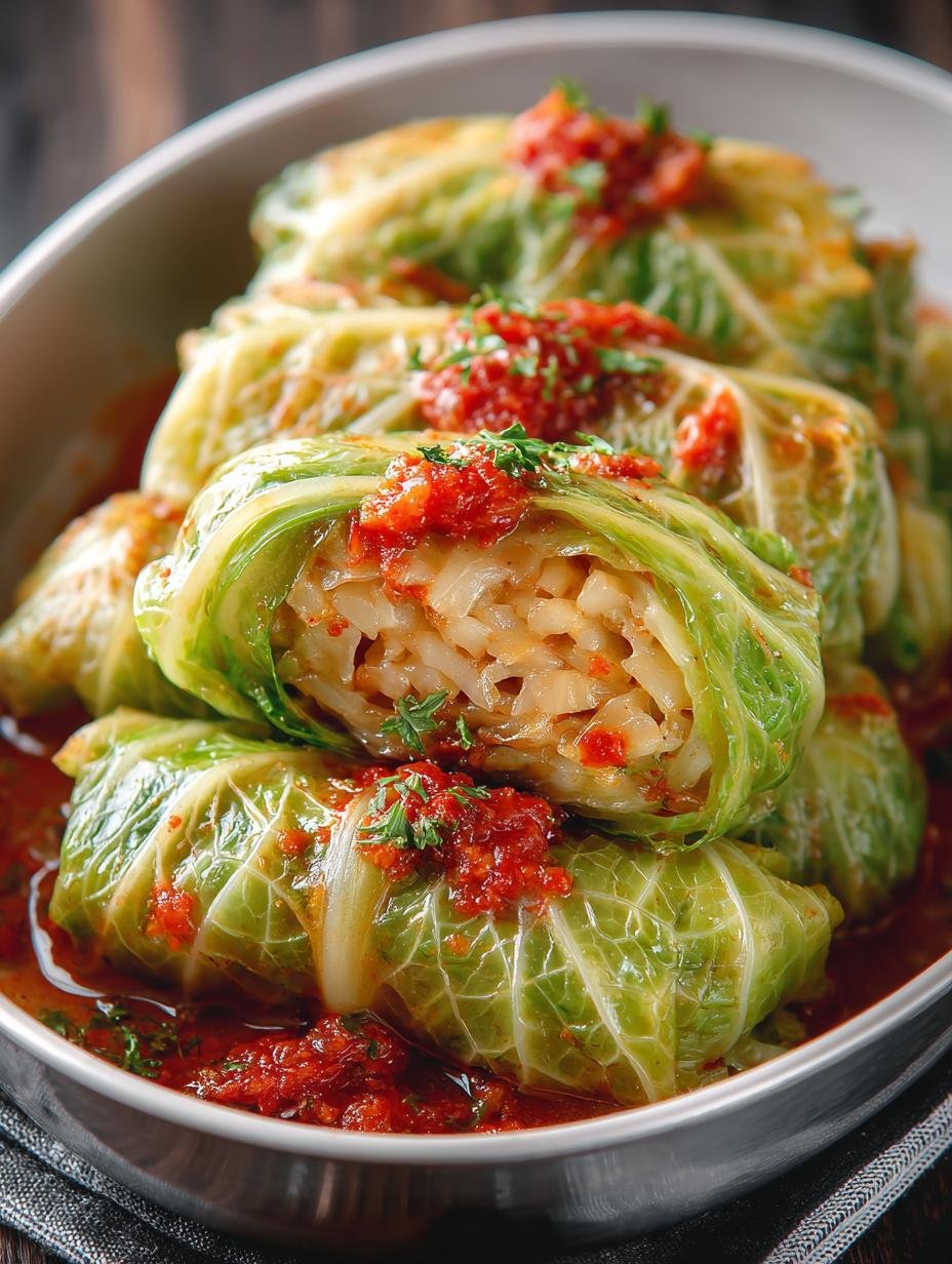 Delicious Vegetarian Stuffed Cabbage Rolls You'll Adore - Vegetarian Stuffed Cabbage Rolls - additional detail