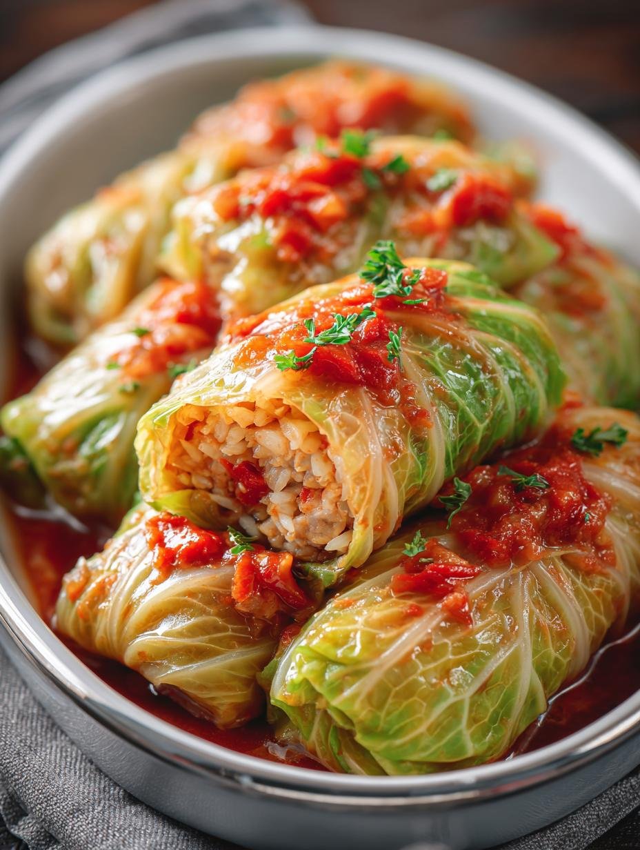 Vegetarian Stuffed Cabbage Rolls