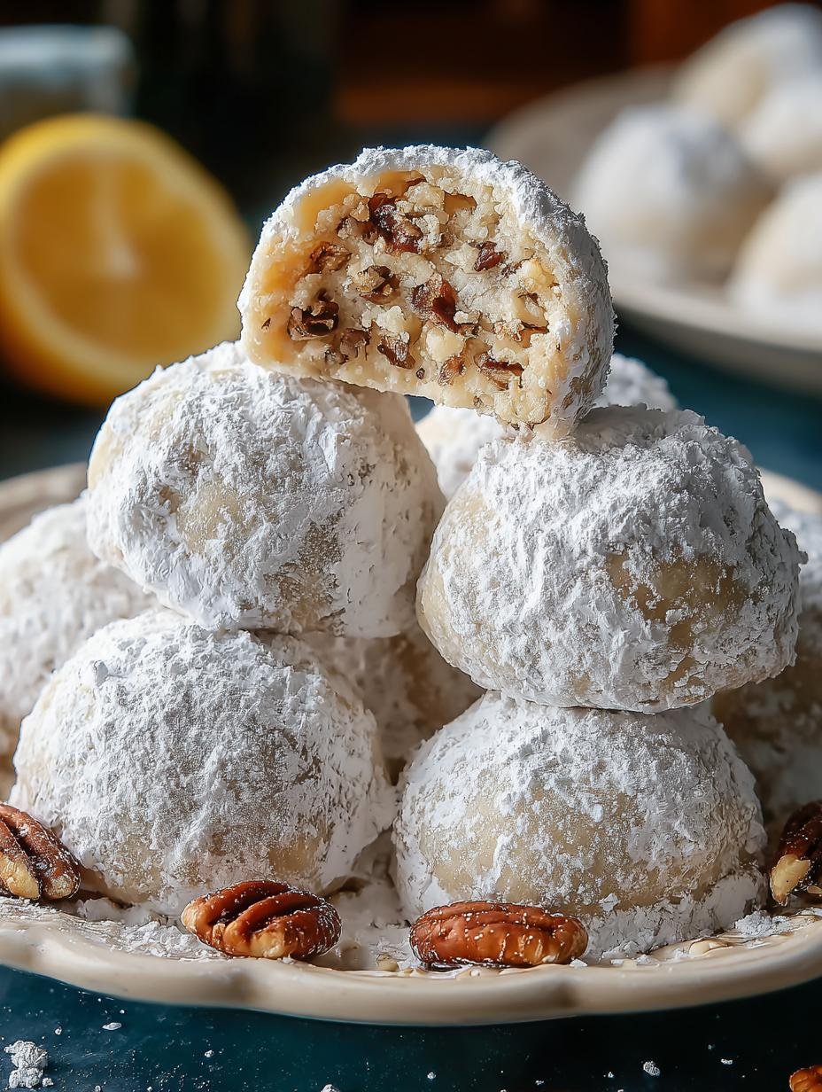 Buttery Pecan Snowball Cookies That Melt in Your Mouth - Buttery Pecan Snowball Cookies - main visual representation