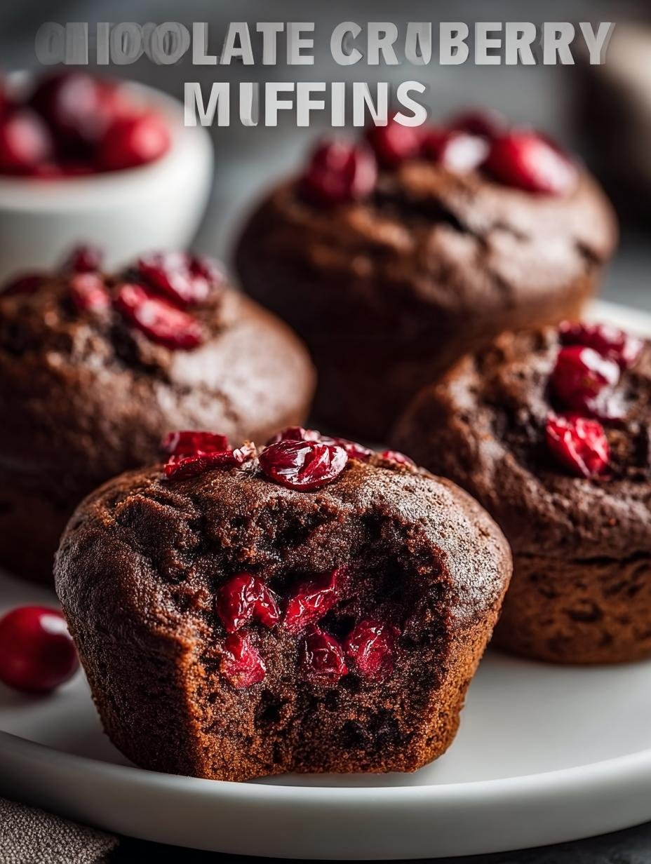 Delicious Chocolate Cranberry Muffins Recipe to Savor - Chocolate Cranberry Muffins - additional detail