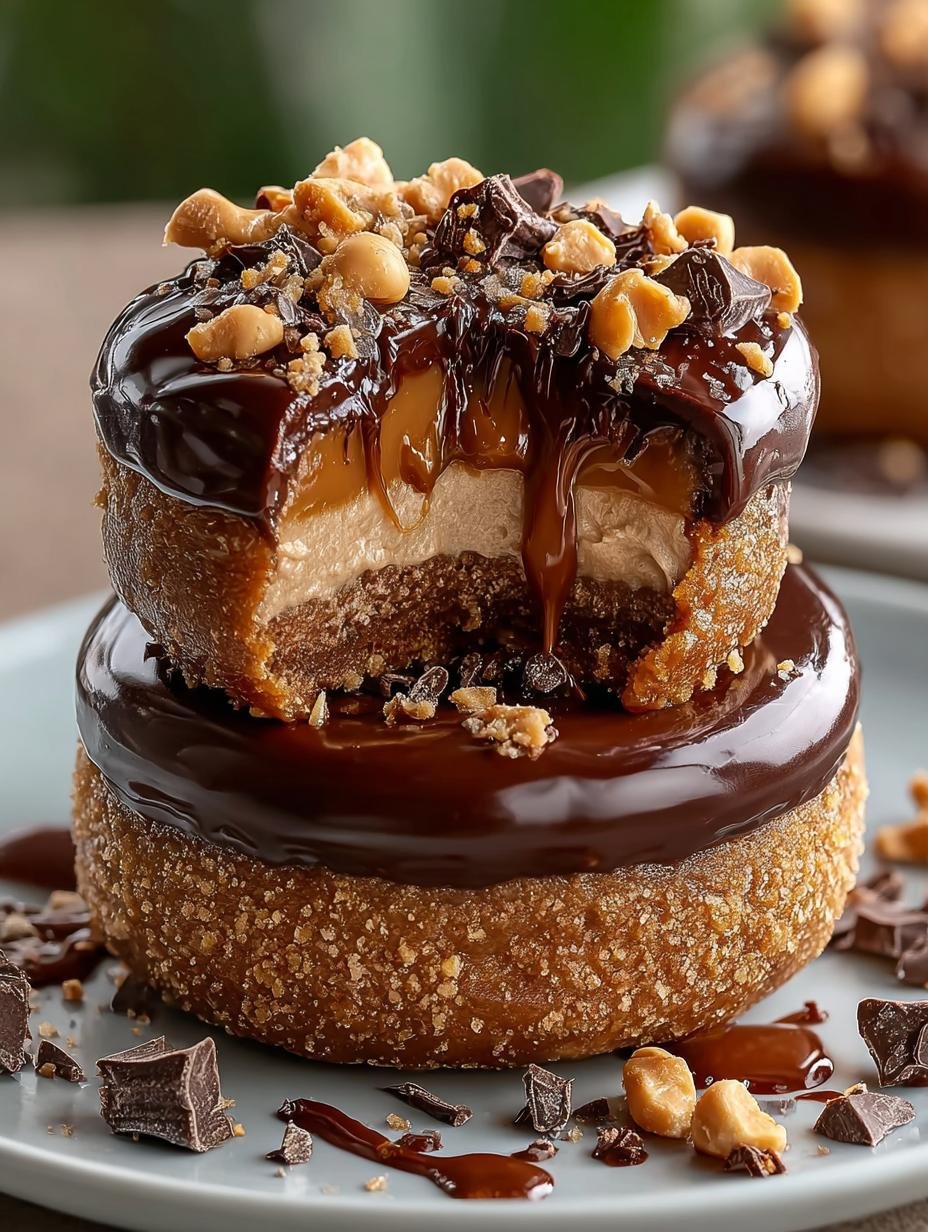 Chocolate Peanut Butter Cup Stuffed Donuts Recipe to Indulge - Chocolate Peanut Butter Cup - additional detail