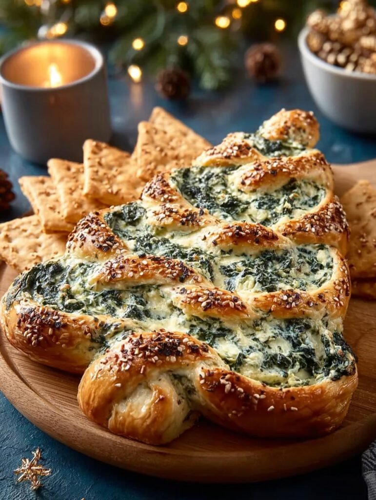 Christmas Tree Spinach Dip