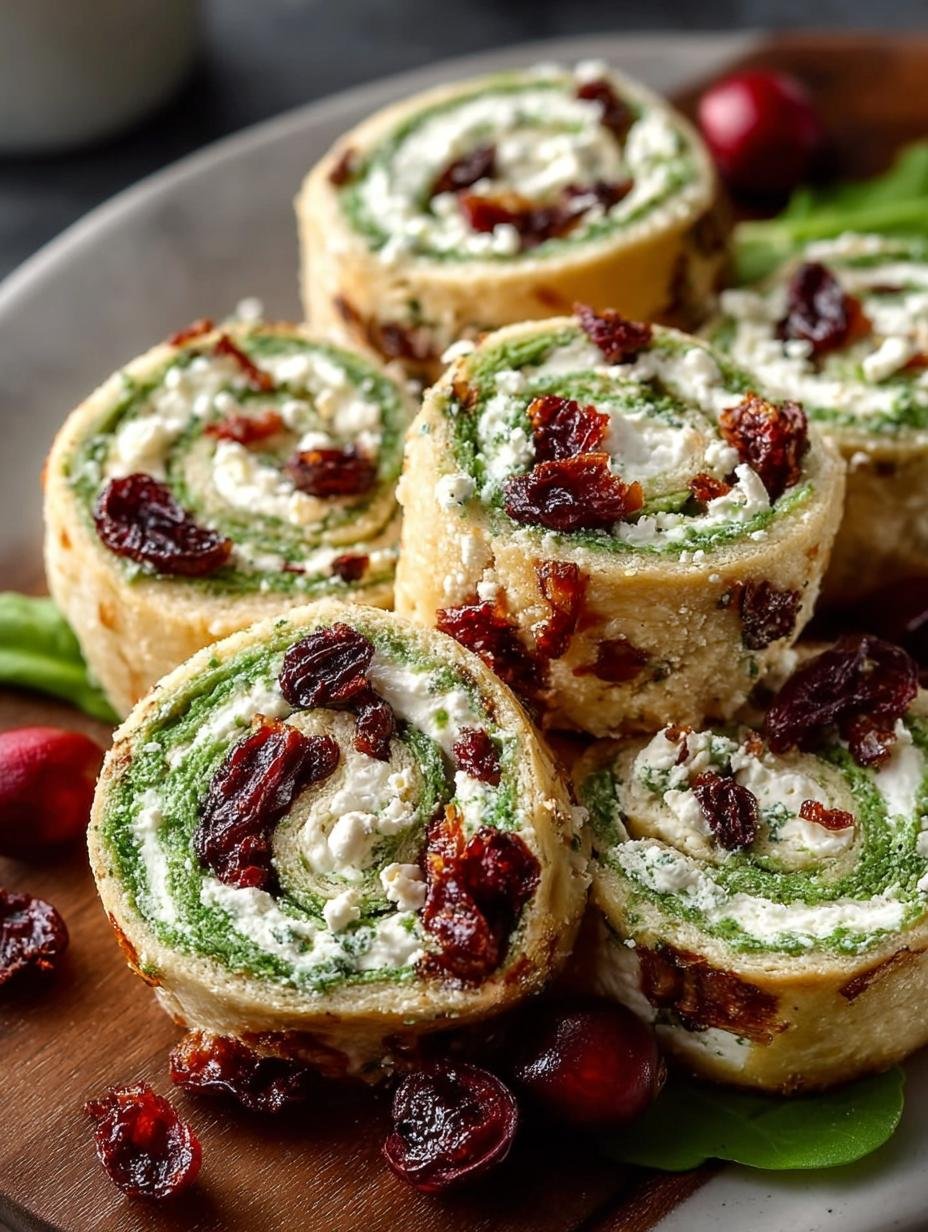 Cranberry Feta Pinwheels: 5 Irresistibly Delicious Recipes - Cranberry Feta Pinwheels - additional detail