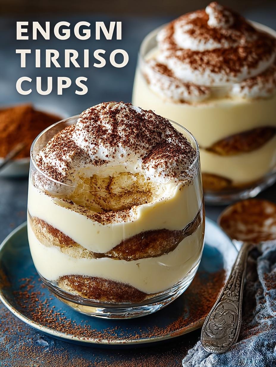 Eggnog Tiramisu Cups