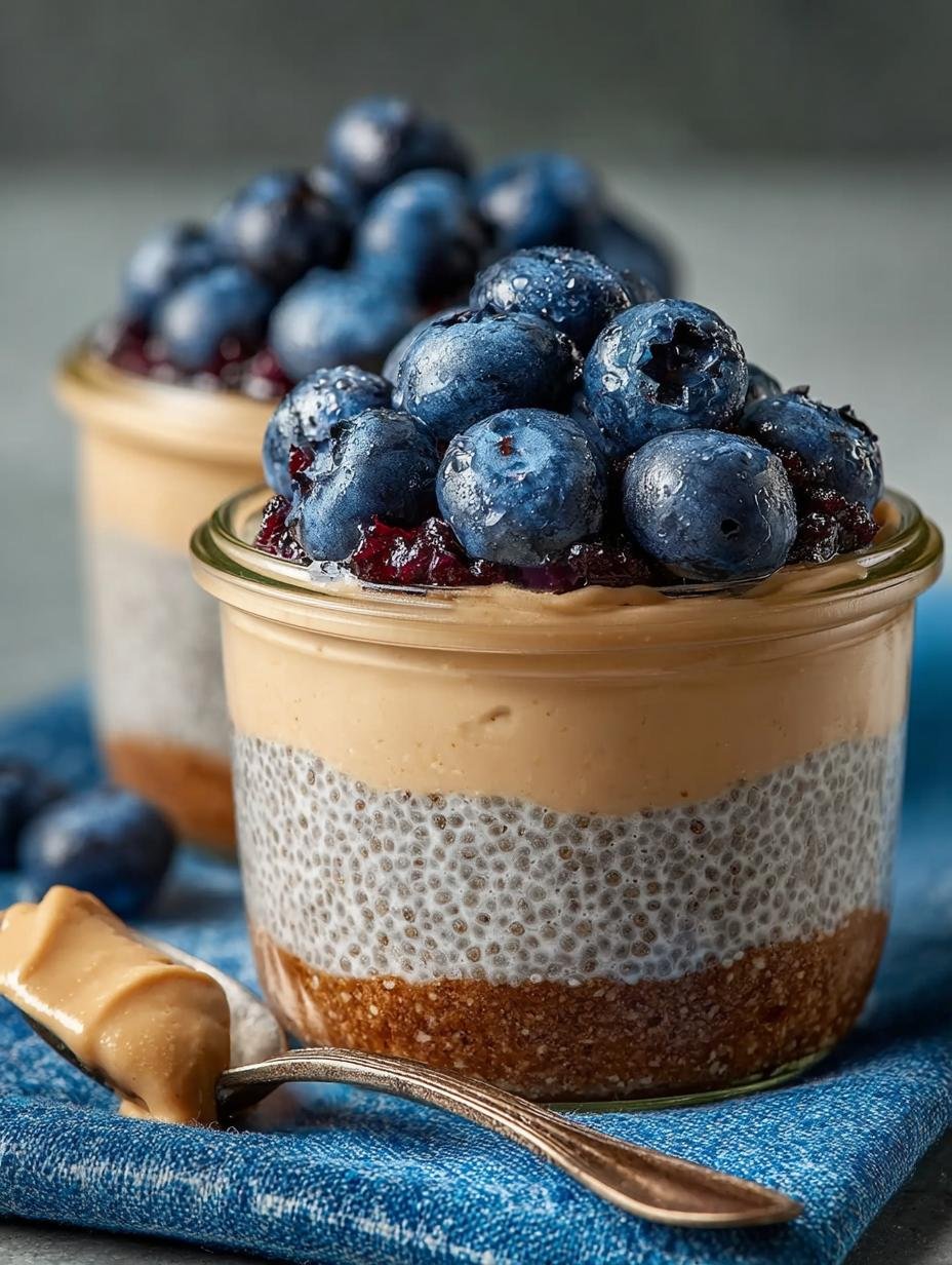 High Protein Blueberry Peanut Chia Pudding Recipe - High Protein Blueberry Peanut - additional detail