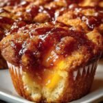 Jumbo Caramel Peach Cobbler