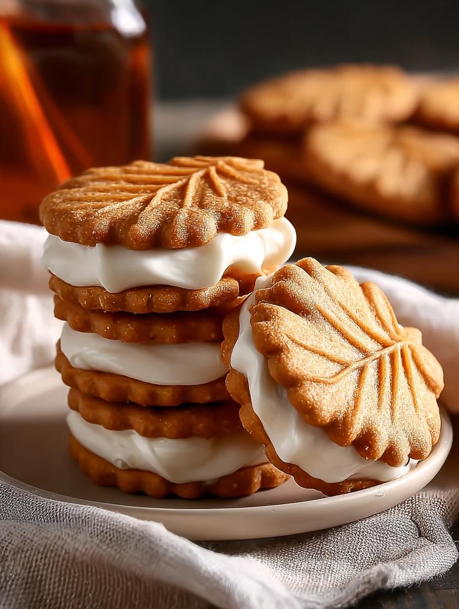 Maple Leaf Sandwich Cookies: 12 Cozy Autumn Indulgences - Maple Leaf Sandwich Cookies - additional detail