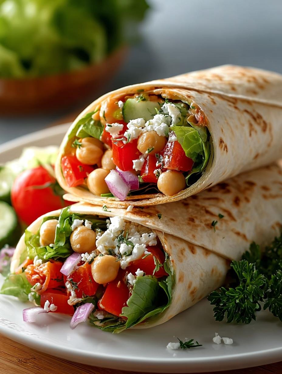 Mediterranean Chickpea Salad Wraps: 5 Quick & Healthy Ideas - Mediterranean Chickpea Salad Wraps - additional detail