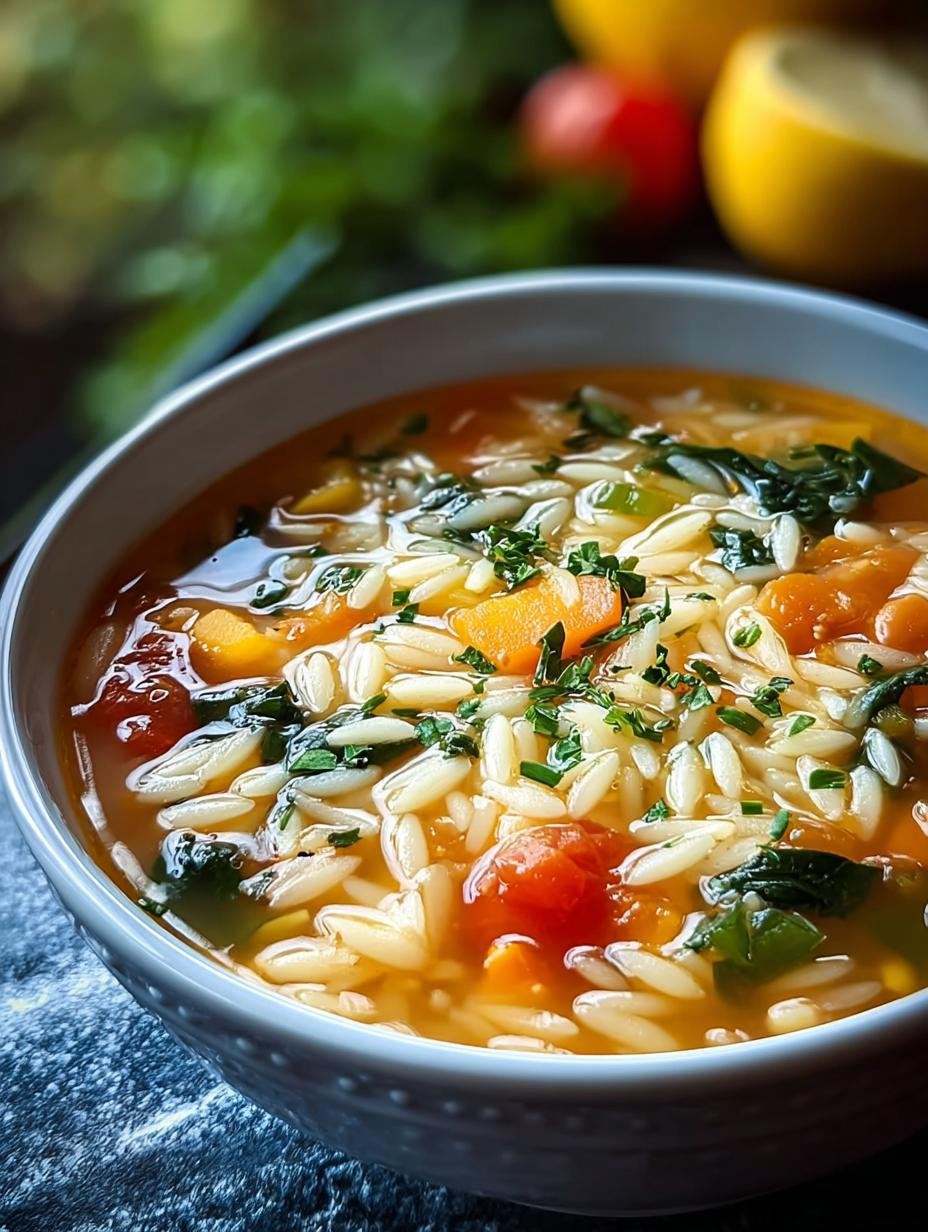 Heartwarming Orzo Vegetable Soup for Cozy Nights - Orzo Vegetable Soup - additional detail