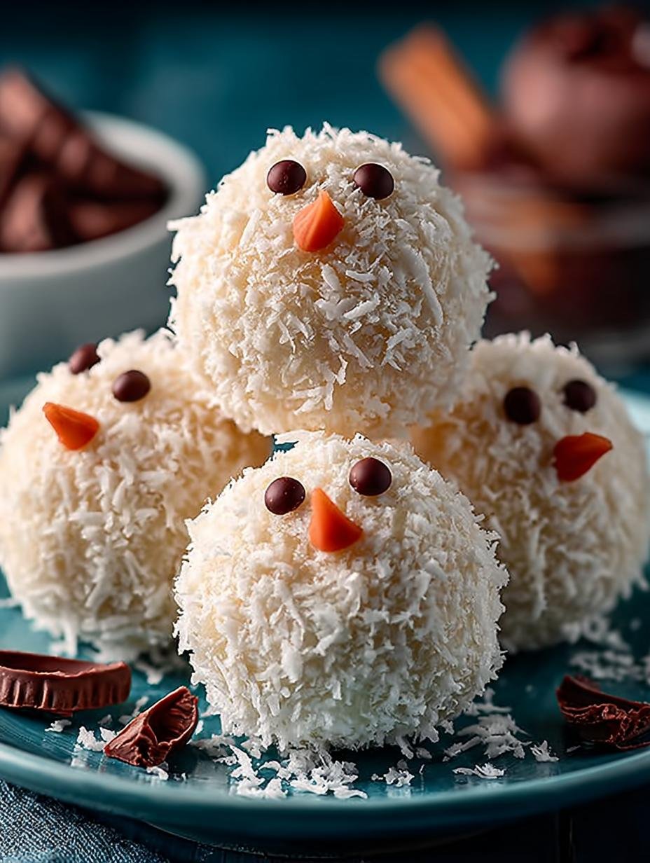 Snowman Truffles: 12 Festive Treats for Holiday Joy - Snowman Truffles - main visual representation