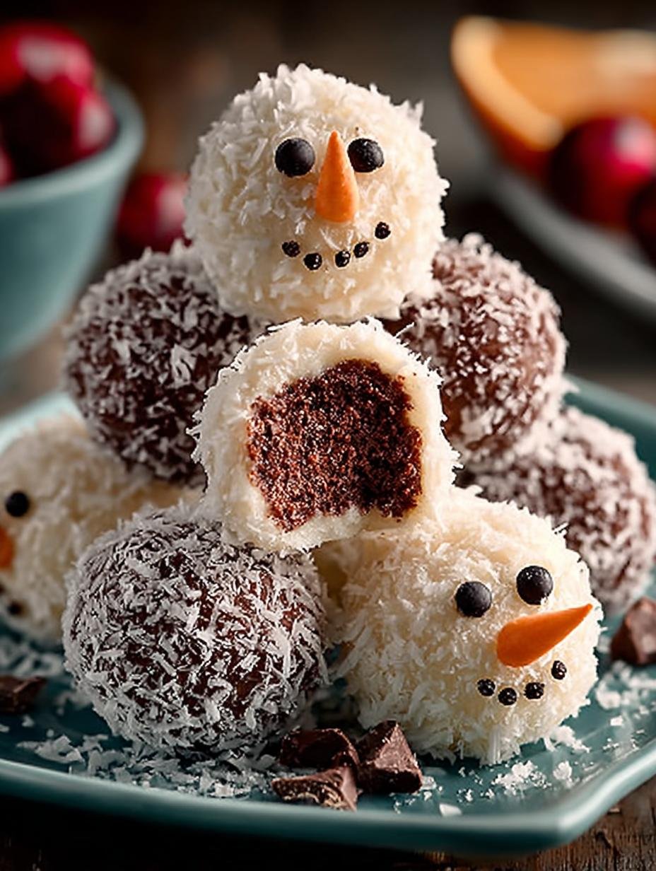 Snowman Truffles: 12 Festive Treats for Holiday Joy - Snowman Truffles - additional detail