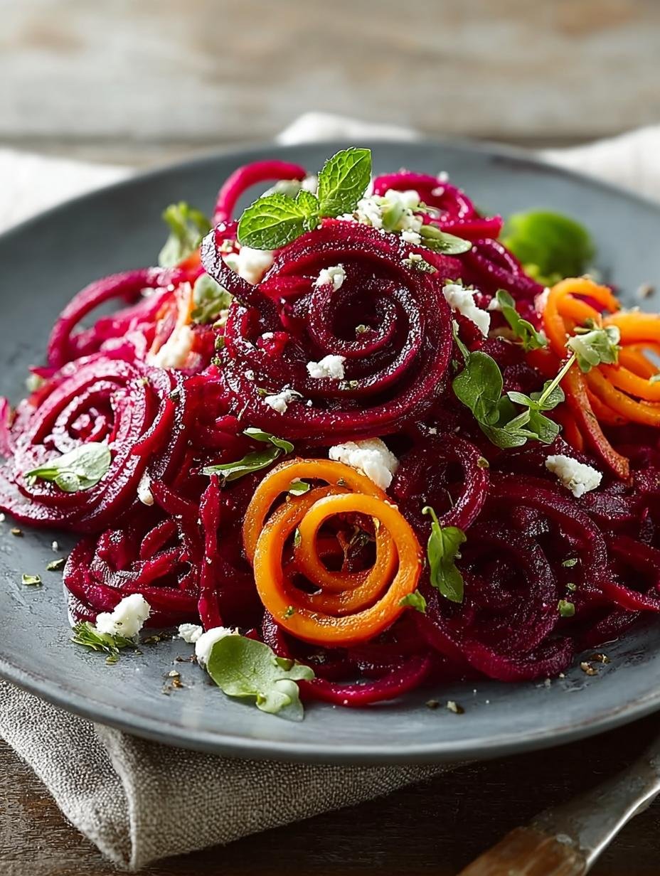 Spiralized Beet Salad