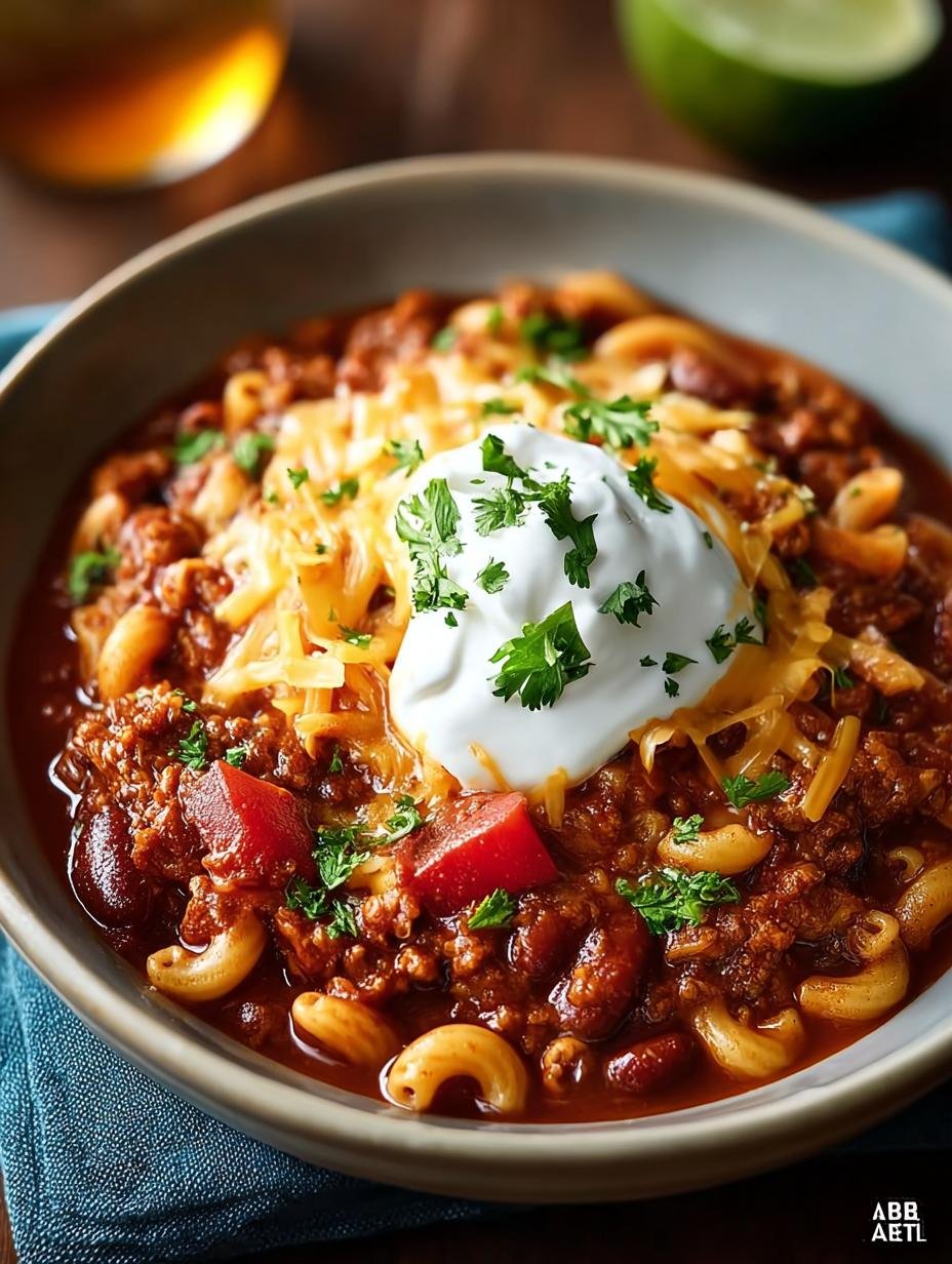 Savory Vegetarian Chili Mac for Cozy Nights - Vegetarian Chili Mac - main visual representation
