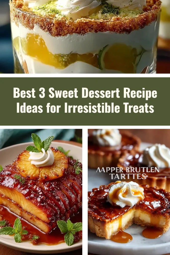 Delicious sweet dessert recipes for irresistible treats